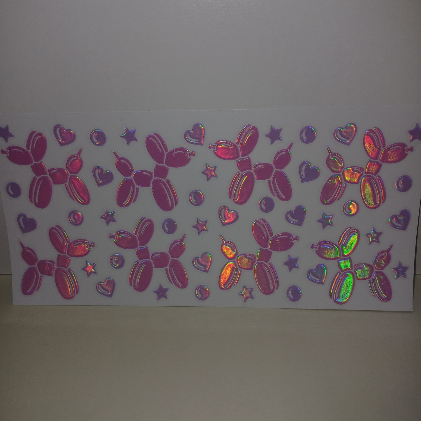 Holo balloon dogs 16oz wrap