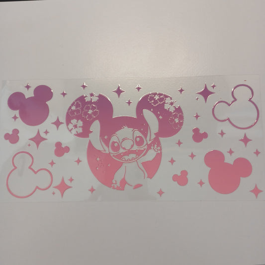 Alien in mouse ears 16oz uvdtf wrap